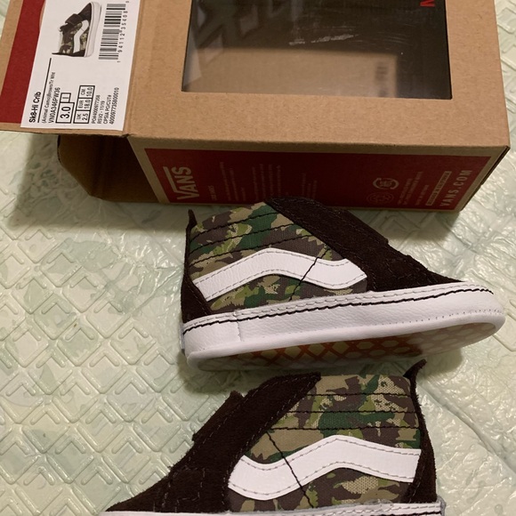 Vans sk8-hi crib animal camo infant shoes - Picture 2 of 4